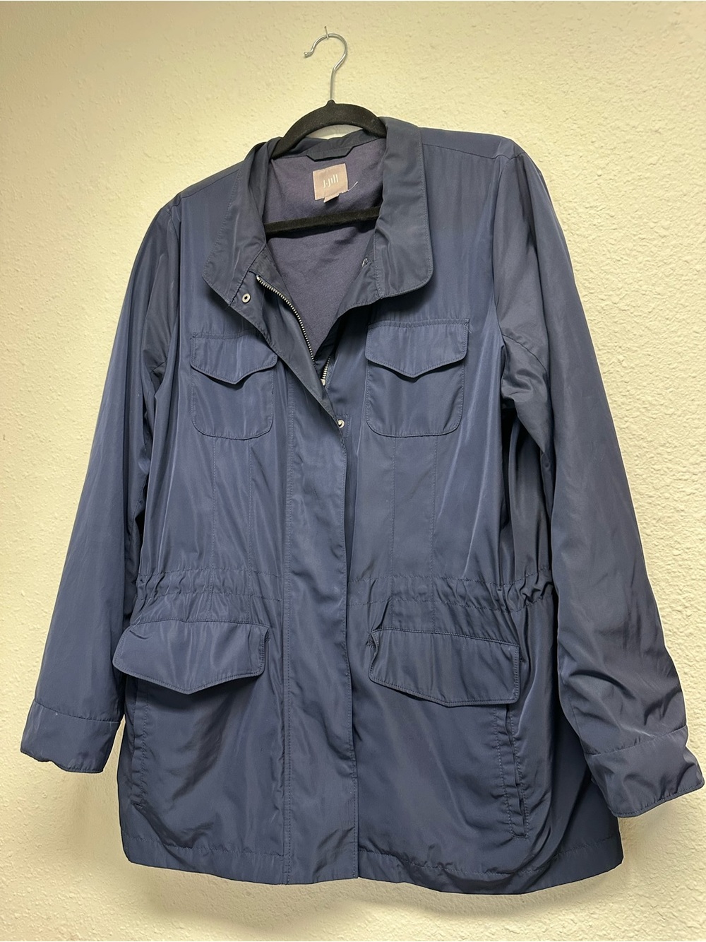 J. Jill Navy Utility Anorak Jacket